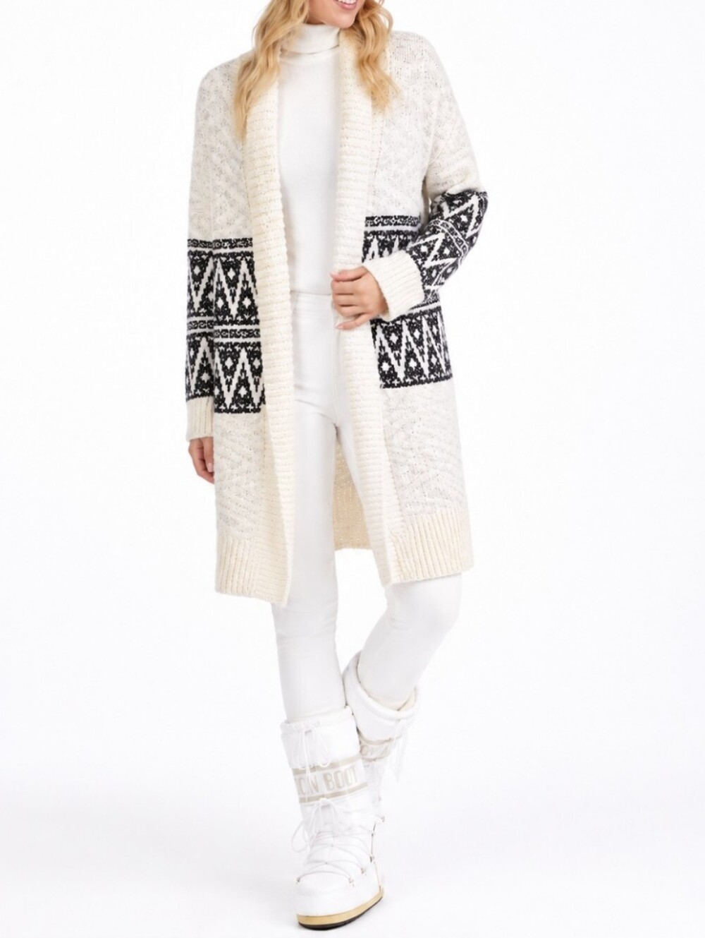 Joie Women’s Ivory White Faux Fur Teddy Jacket Coat Après Ski Winter Medium